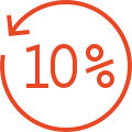 10% с каждого заказа возвращаются!